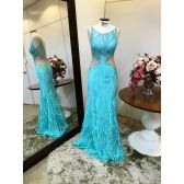 Vestido longo de festa M-0594T