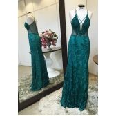 Vestido longo de festa M-0594