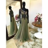 Vestido longo de festa M-5558 Verde