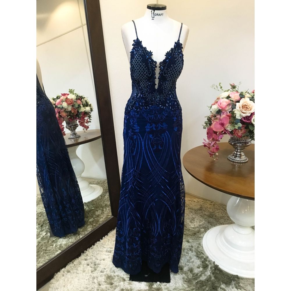 Vestido longo de festa M-0450