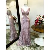Vestido longo de festa M-5397B Rosé