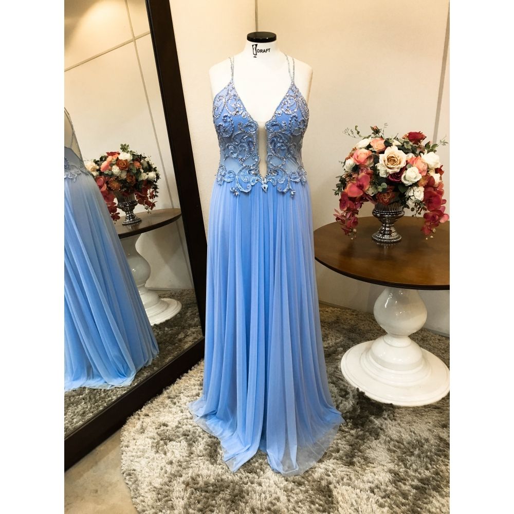 Vestido longo Plus Size P-3193