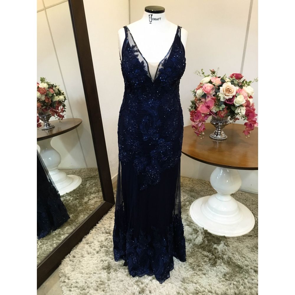 Vestido longo Plus Size P-3037