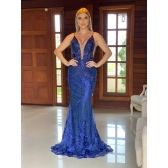 Vestido longo de festa M-19052