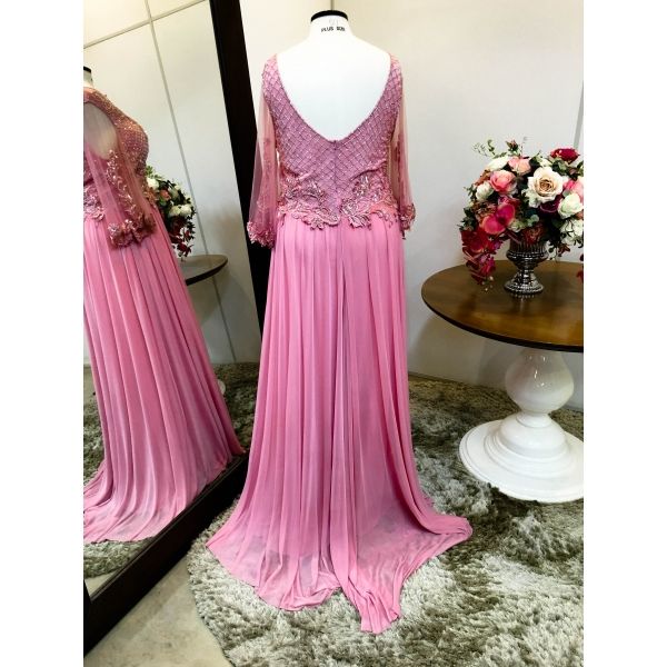 Vestido longo Plus Size P-3299