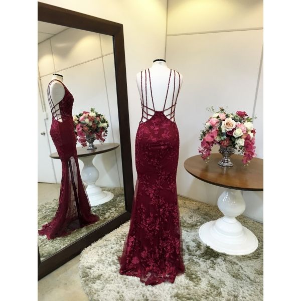 Vestido longo de festa M-0011B