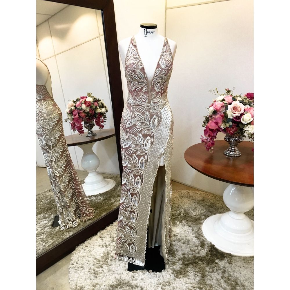 Vestido longo de festa M-0052B