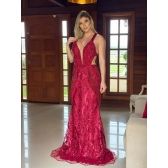Vestido longo de festa M-19053