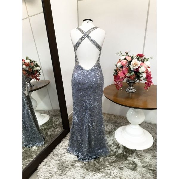 Vestido longo de festa M-0103