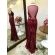 Vestido longo de festa M-5364 Marsala