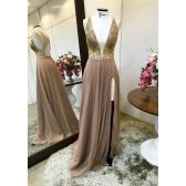 Vestido longo de festa M-0083