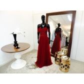 Vestido longo de festa M-5413 Marsala