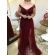 Vestido longo de festa M-5006 Marsala