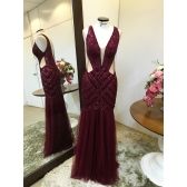Vestido longo de festa M-0043B