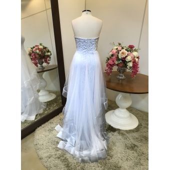 Vestido longo branco M-5552