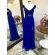Vestido longo de festa M-5299 Azul Royal