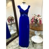 Vestido longo de festa M-6022 Azul Royal