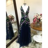 Vestido longo de festa M-0063