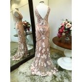 Vestido longo de festa M-5410R Rosé