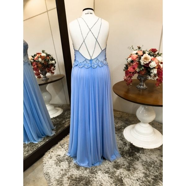Vestido longo Plus Size P-3193