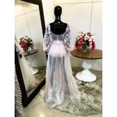 Vestido longo de festa M-5439 Rosa