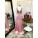 Vestido longo de festa M-5300R Rosa