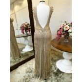 Vestido longo de festa M-5442 Dourado
