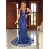 Vestido longo de festa M-19051