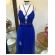 Vestido longo de festa M-1004 Azul Royal