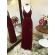 Vestido longo de festa M-5098 Marsala