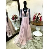 Vestido longo de festa M-6074 Rosé