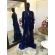 Vestido longo de festa M-5421 Azul Marinho