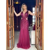 Vestido longo de festa M-0043A