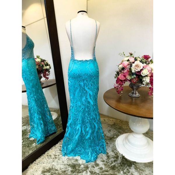 Vestido longo de festa M-0049A