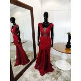 Vestido longo de festa M-0015B