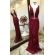 Vestido longo de festa M-5368 Marsala