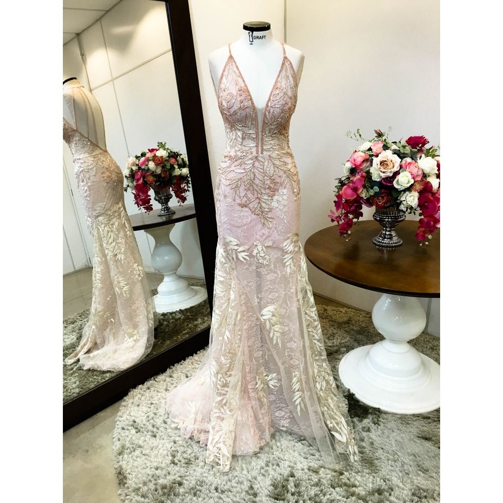 Vestido longo de festa M-0024