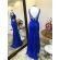 Vestido longo de festa M-6060 Azul Royal