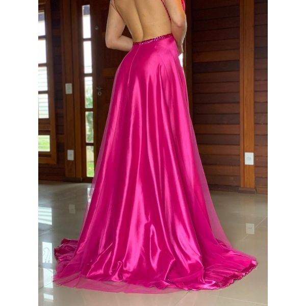 Vestido longo de festa