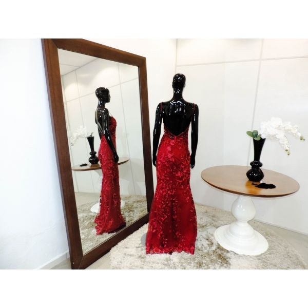 Vestido longo de festa M-0085