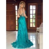 Vestido longo de festa M-6093