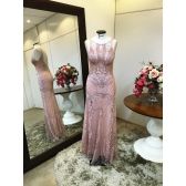 Vestido longo de festa M-5549A Rosé