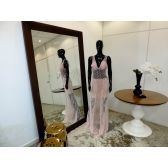 Vestido longo de festa M-6013 Rosé