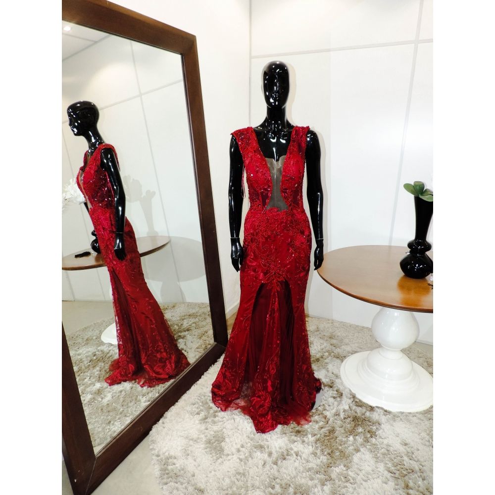 Vestido longo de festa M-0015B