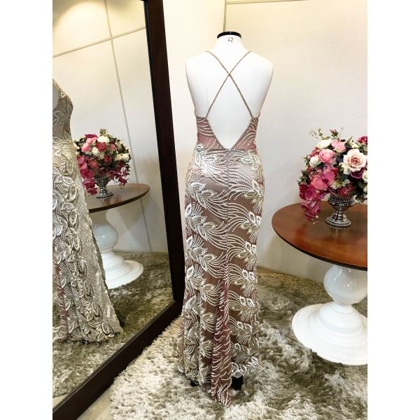 Vestido longo de festa M-0052B