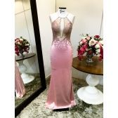 Vestido longo de festa M-0079