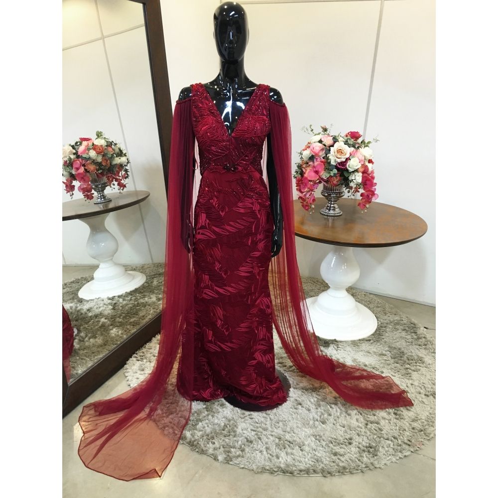 Vestido longo de festa M-0130