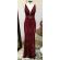 Vestido longo de festa M-5536 Marsala