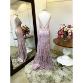 Vestido longo de festa M-0594R