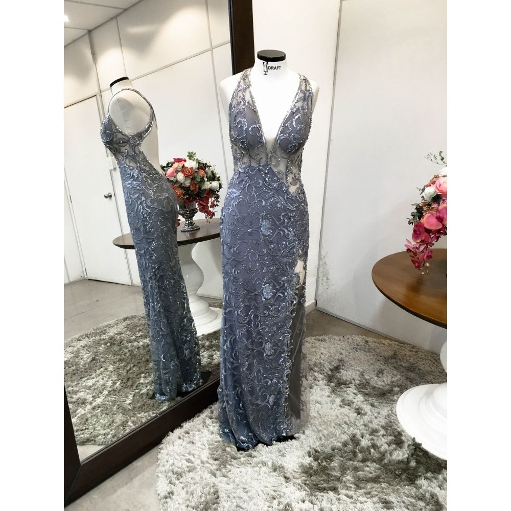 Vestido longo de festa M-0103